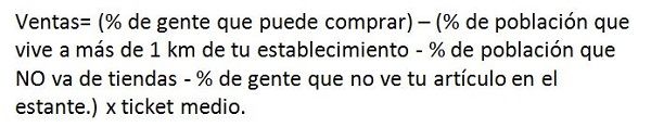 Calculo de ventas franquicia